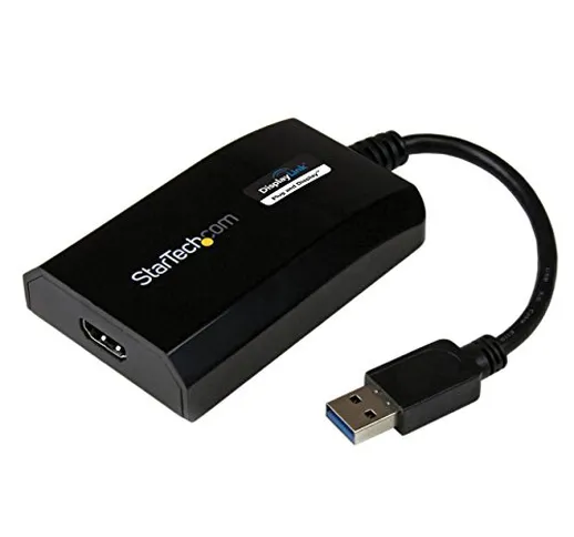 StarTech.com Adattatore da USB 3.0 a HDMI - Certificato DisplayLink - 1080p - Convertitore...