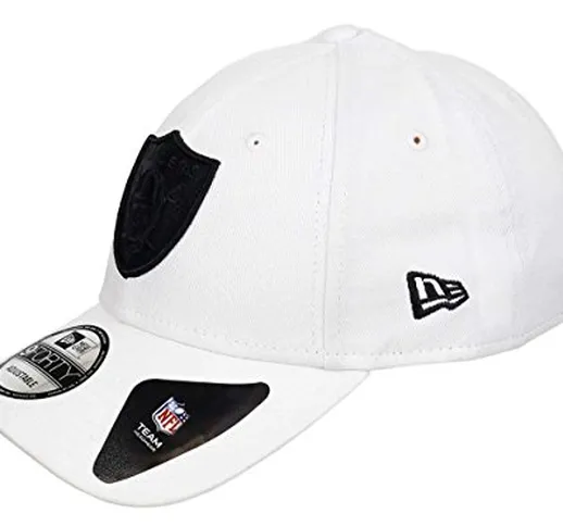 New Era Oakland Raiders 9forty Berretto regolabile League Essential White – Taglia unica