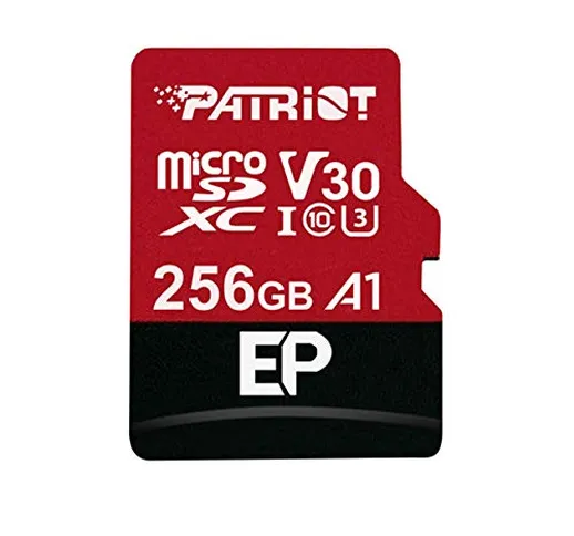 Patriot Memory PEF256GEP31MCX 256 GB EP A1 per Micro SD Card SDXC per telefoni e Tablet An...