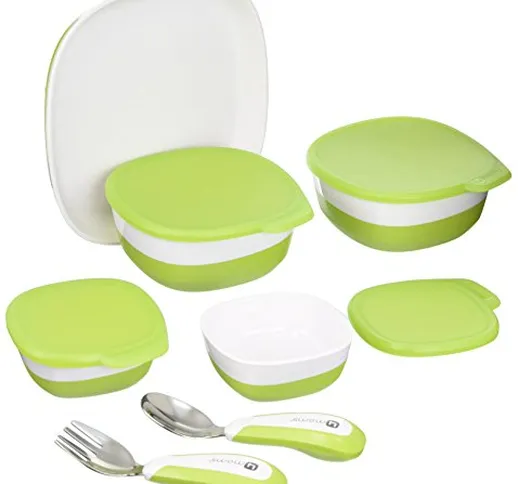 4moms - Seggiolone magnetico universale per l'alimentazione, colore: Bianco Verde