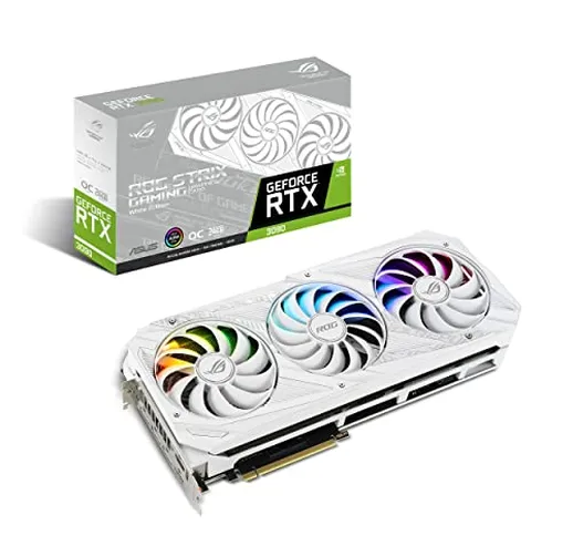 ASUS ROG Strix NVIDIA GeForce RTX 3090 White OC Edition Scheda Grafica, 24 GB GDDR6X, PCIe...
