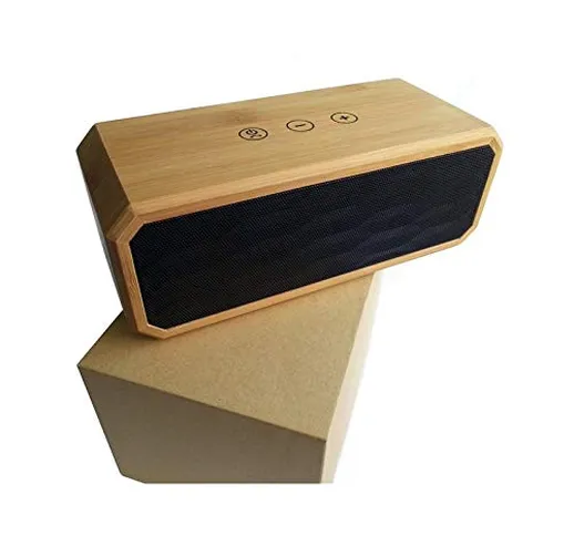 Altoparlante stereo Bluetooth Mini Bamboo Design