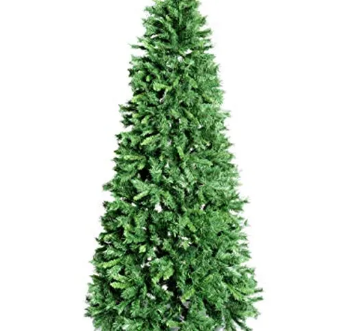 XONE Albero di Natale Royal Slim Verde in PVC | Albero folto di Natale | 628 Rami - 180cm