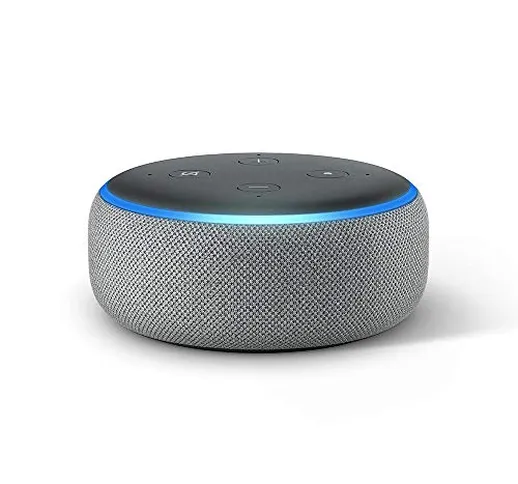 Echo Dot (3ª generazione) - Altoparlante intelligente con integrazione Alexa - Tessuto gri...