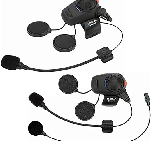 Sena SMH5D-UNIV Auricolare e Interfono Bluetooth per Scooter e Motocicli con Kit Microfono...