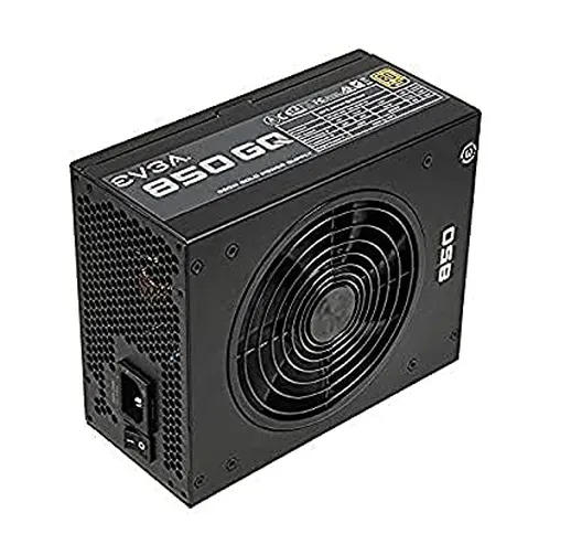 EVGA 850 GQ, 80+ GOLD 850W, Semi Modulare, EVGA ECO Mode, Alimentatore 210-GQ-0850-V2