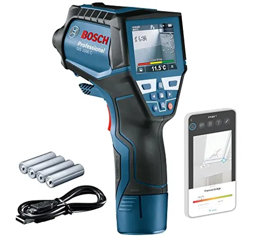 Bosch Professional Termocamera a infrarossi GIS 1000 C (con funzione app, intervallo di te...