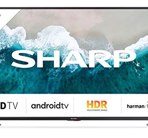 Sharp Aquos 4T-C50BL6EF2AB - 50" Smart TV 4K Ultra HD Android 9.0, Wi-Fi, DVB-T2/S2, 3840...