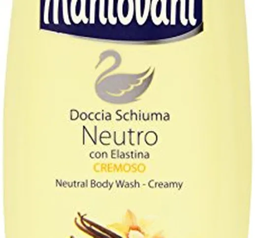 Mantovani - Doccia Schiuma, Neutro con Elastina Cremoso, Vaniglia - 250 ml