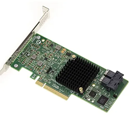 Kalea Informatique - Scheda controller PCIe 3.0 SAS + SATA, 12 GB, 8 porte interne, Raid 0...