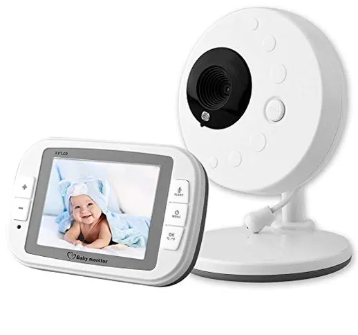 Video Baby Monitor con Telecamera, Video Digitale Baby Monitor Telecamera di Sicurezza Sen...