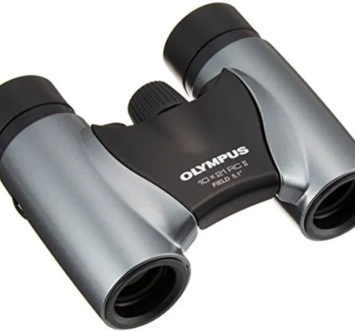 Olympus 10X21 RC II Binocolo Amatoriale, Silver Scuro