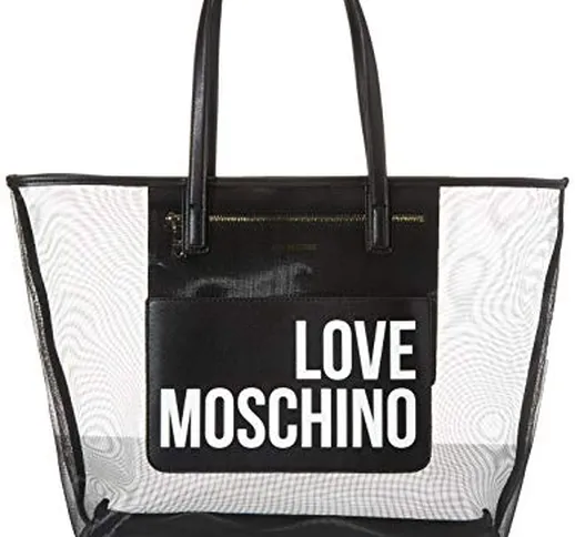 Love Moschino Jc4245pp0a, Borsa Tote Donna, Nero (Black Fabric), 48x32x12 cm (W x H x L)
