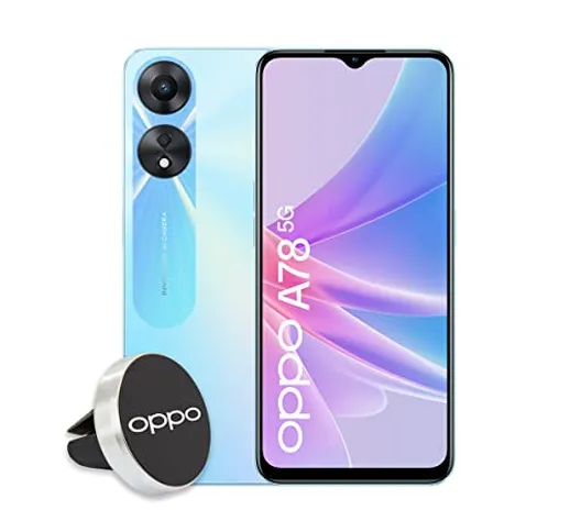 OPPO A78 5G Smartphone AI Doppia fotocamera 50+2MP, display 6.56” LCD HD+, batteria 5000mA...