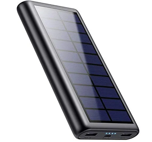 Feob 26800mAh Power Bank Solare, Caricabatterie Portatile Solare per Cellulari Grande capa...