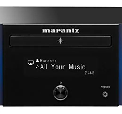 Marantz M-CR611/U1B Sintoamplificatore di Rete e Lettore CD Compatto, Compatibile con Diff...