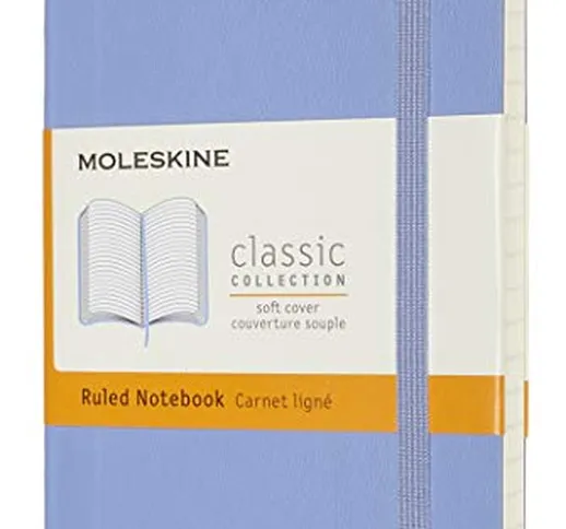 Moleskine - Classic Notebook, Taccuino a Righe, Copertina Morbida e Chiusura ad Elastico,...