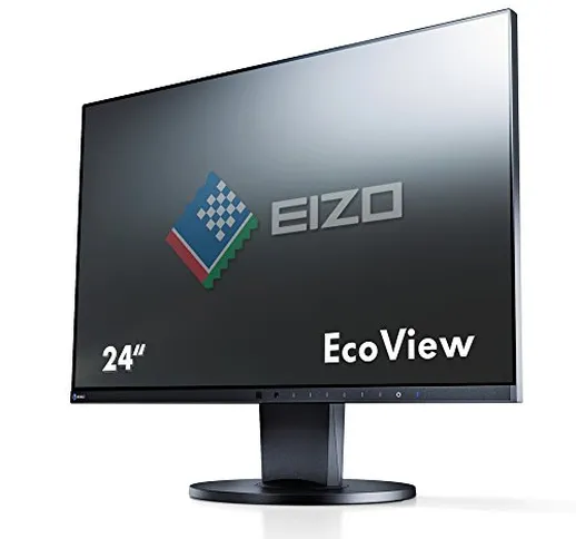 Eizo EV2450-BK, Monitor da 23,8'' (DVI, HDMI, USB 3.0, tempo di reazione 5 ms) nero 60 cm