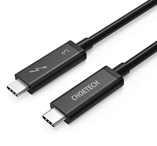 CHOETECH 【Certificato】 Thunderbolt 3 Cavo (2M / 6.5FT) Active 40Gbps / 100W Charging / 5...