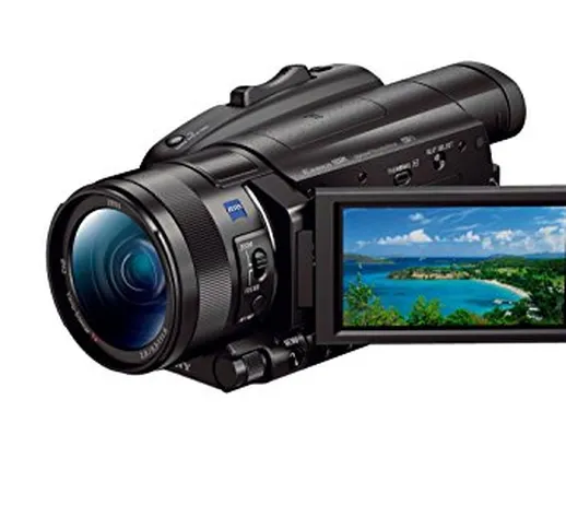 Sony FDR-AX700 Videocamera 4K HDR con Sensore CMOS Exmor RS Stacked da 1", Fast Hybrid AF,...