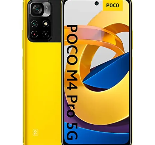 POCO M4 Pro - Smartphone 5G, 6GB RAM 128GB ROM, 6nm MediaTek Dimensity 810, 90Hz 6.6'' FHD...