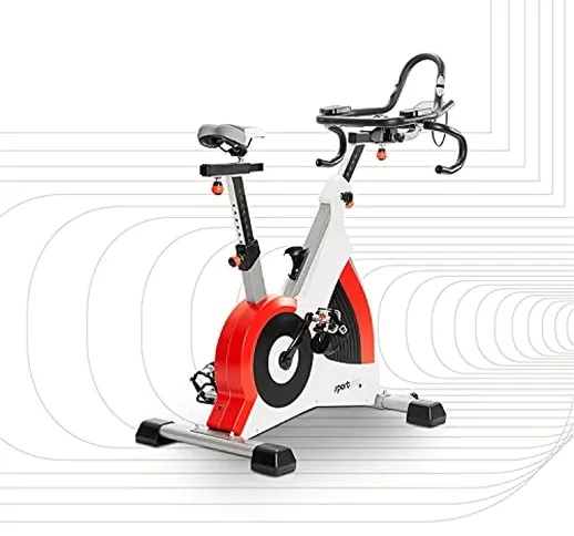 SportPlus Ergometro Cyclette Speedracer con Freno Elettromagnetico fino a 500 Watt, Peso U...