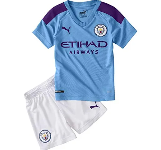 PUMA 2019-2020 Manchester City Home Little Boys Mini Kit