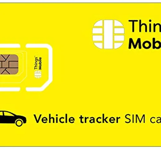 SIM Card per VEHICLE GPS Tracker Things Mobile con copertura globale e rete multi-operator...