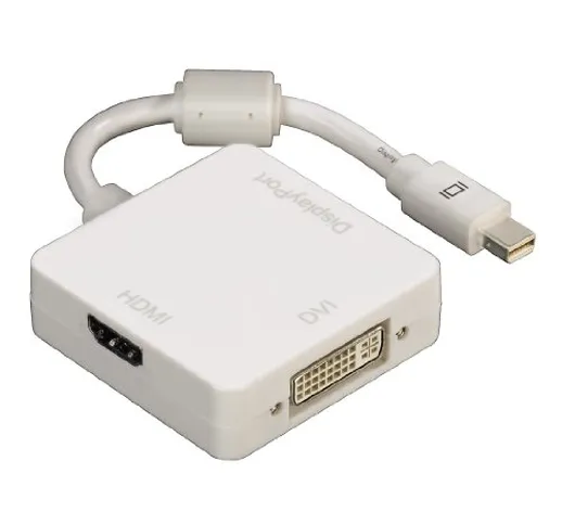 HAMA Adattatore MAC da Mini Display porta HDMI/Display Port/DVI, bianco