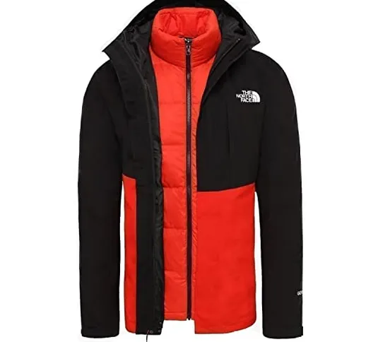 The North Face Mountain Light Triclimate Jacket TNF Black Fiery Red-L (XXL, Black Fiery Re...