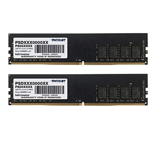 Patriot Memory Serie Signature Kit di Memoria DDR4 3200 MHz PC4-25600 64GB (2x32GB) C22 -...