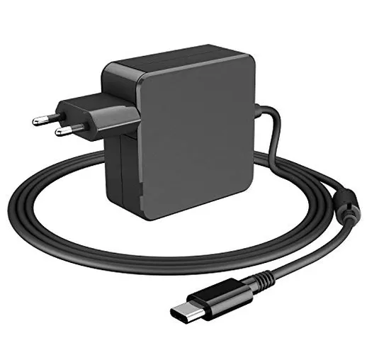 65W USB C Type C Caricabatteria di Potere Notebook Adattatore per Apple MacBook Pro, Lenov...