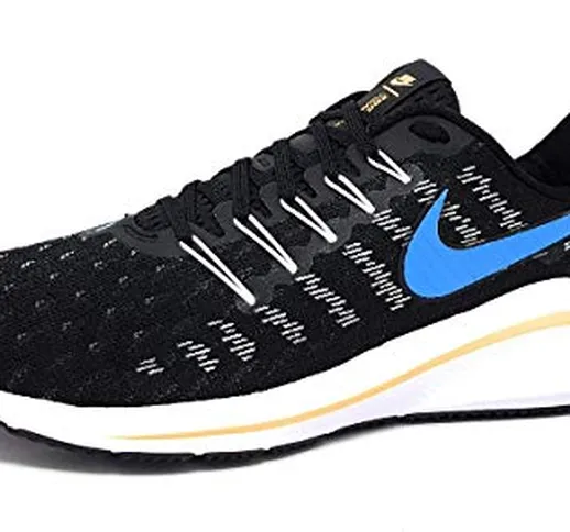 Nike Air Zoom Vomero 14, Scarpe da Corsa Uomo, Black/University Blue-White-Psychic Blue, 4...