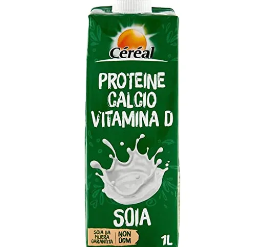 Céréal Latte di Soia Calcio e Vitamina D, Bevande senza Latte, senza Lattosio, con Protein...