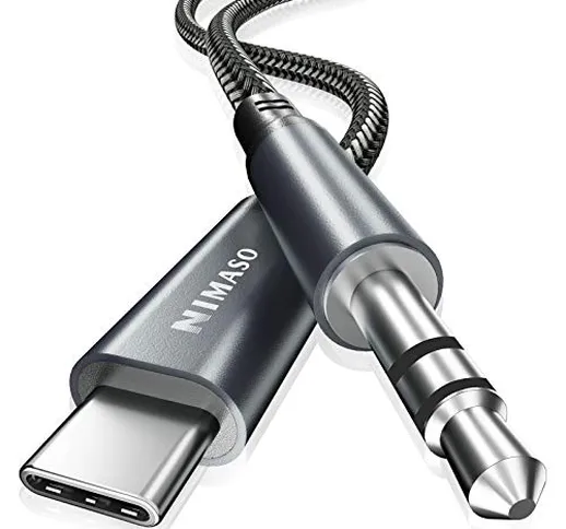 NIMASO Cavo USB da USB C a 3,5mm, Adattatore USB C a 3,5 mm Audio Aux Cavo Cuffia per Huaw...