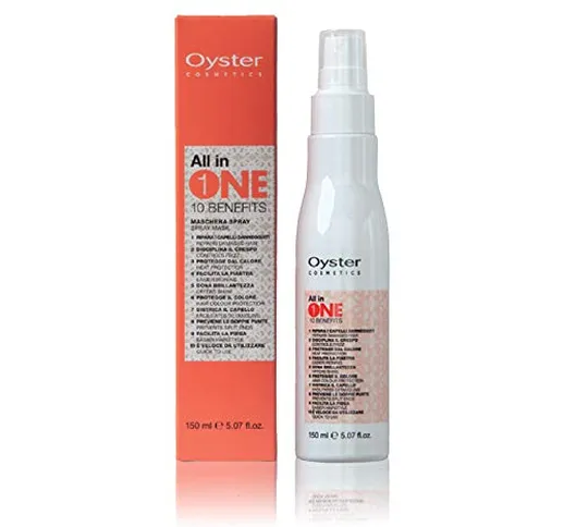 Oyster Cosmetics All In One 10 Benefits Maschera Spray, Multicolore, 150 ml