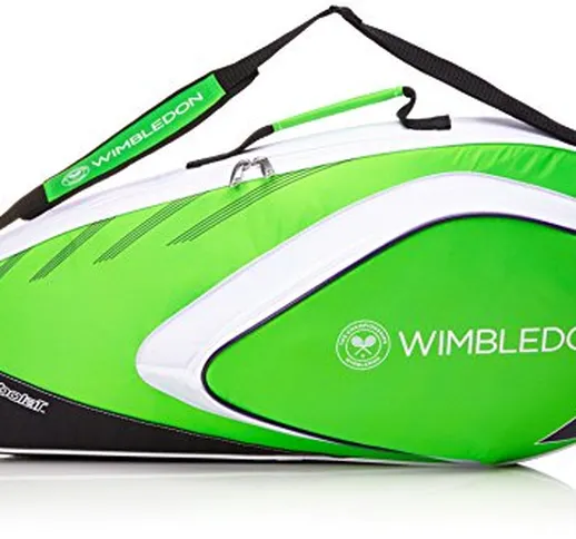 Babolat Racchetta da Custodia Racket Holder Wimbledon X3 Team, Verde, 70 x 50 x 10 cm, 0,4...