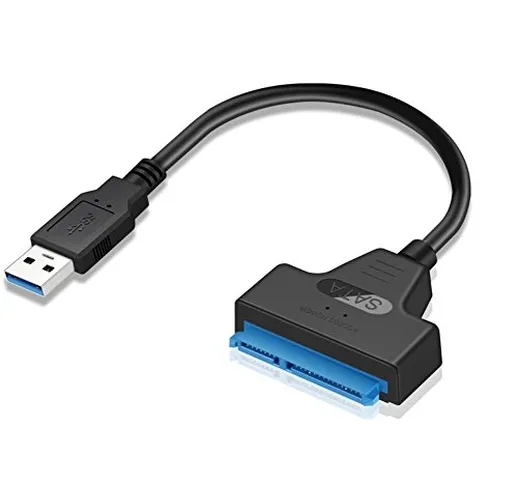 USB 3.0 a SATA22P hard drive cavo adattatore per 6,3 cm SSD/HDD hard disk esterno – SATA a...