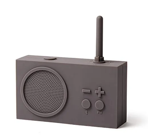 Lexon TYKHO 3 Radio FM + altoparlante Bluetooth Grigio talpa LA119G9