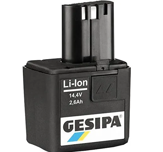 Gesipa Power – Batteria 14,4 V Li-ion, 2,6 Ah, 1 pezzi, 101186215