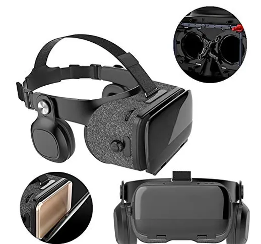 LMFLY YJ Occhiali VR FOV 120 ° Bluetooth 4.1 Head-Mounted Occhiali 3D di Realtà Virtuale c...