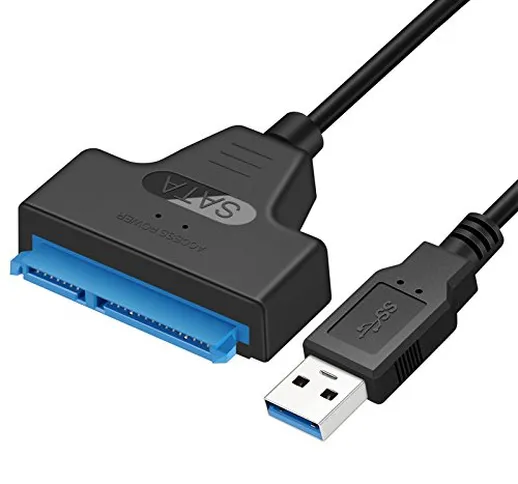 22 pin SATA a USB 3.0 6,3 cm laptop hard drive cavo adattatore convertitore per 6,3 cm HDD...