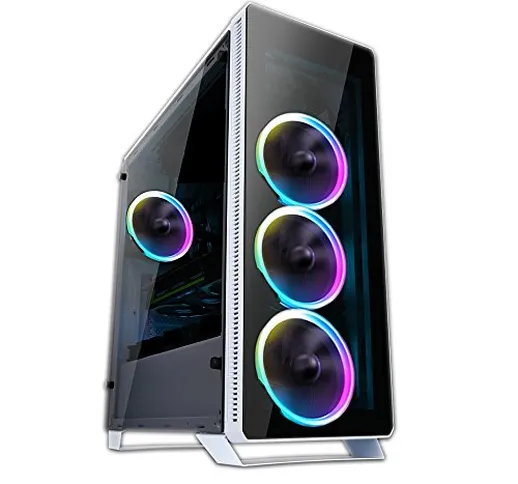 Sahara, Case per PC, P35 SYNC - 4 ventole Pirate True RGB, Colore: Bianco