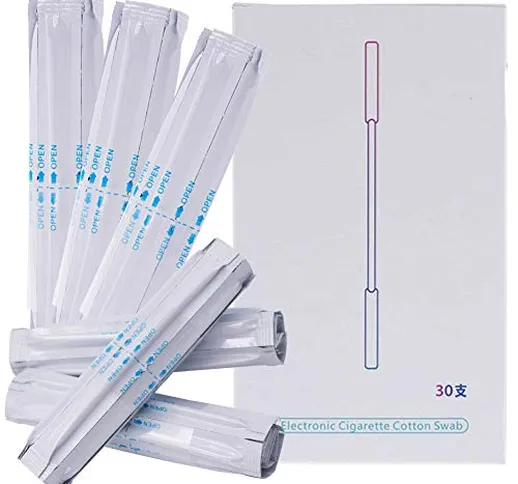 WENTS Set di 90 tamponi di cotone alcol umido a doppia a due teste per IQOS 2.4 Plus per I...