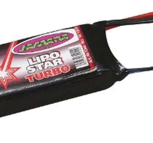 Jamara 141371 - Batteria Lipo Star Turbo 2500 mAh, 7,4 V, 2N