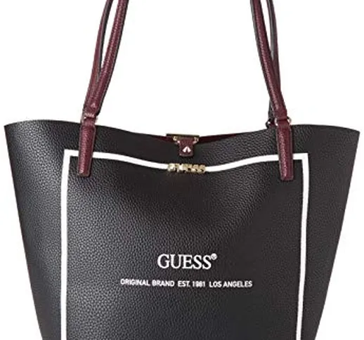 Guess Alby Toggle Tote Borsa a Spalla da Donna, Multicolore, Taglia Unica