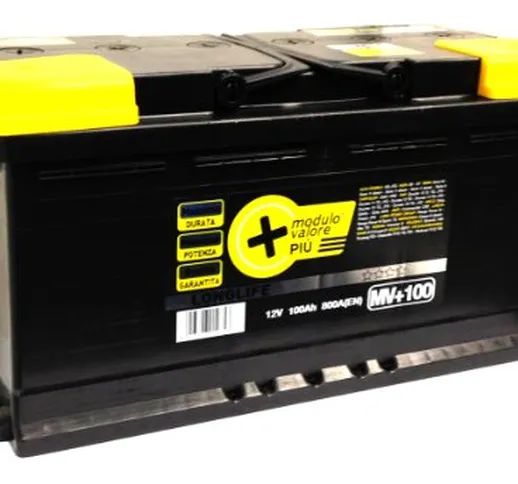 LONGLIFE-Batteria per auto 100Ah Dx 800A pronta all'uso Massima qualità e durata