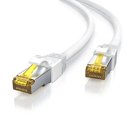 Primewire CSL - 10m Cavo di Rete di Alta qualitá - Cat.7 Ethernet Gigabit LAN RJ45-10 100...