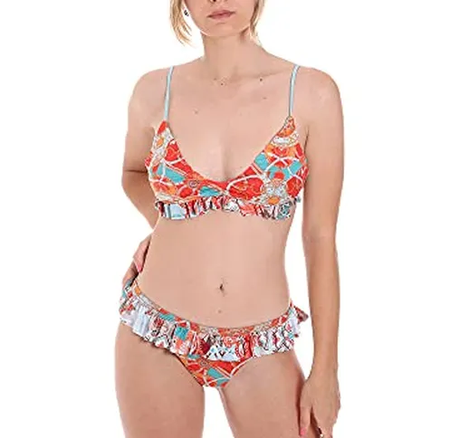 F**K Bikini EFFEK da Donna Multicolor Fantasia Costume da Bagno 2 Pezzi