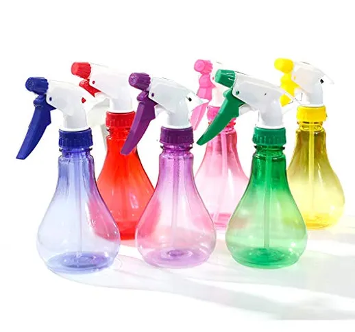 Ruda - Bottiglia spray trasparente a forma di goccia d'acqua da 250 ml, con innaffiatoio a...